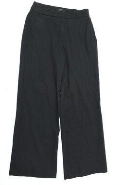QUINCE Ultra Stretch Ponte Trouser Pants Womens 6 Black Wide-Leg Relaxed Fit